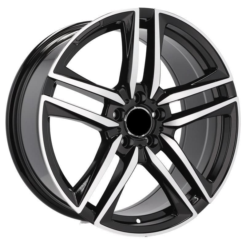4 jantes 8.5 19 5x112 noir brillant