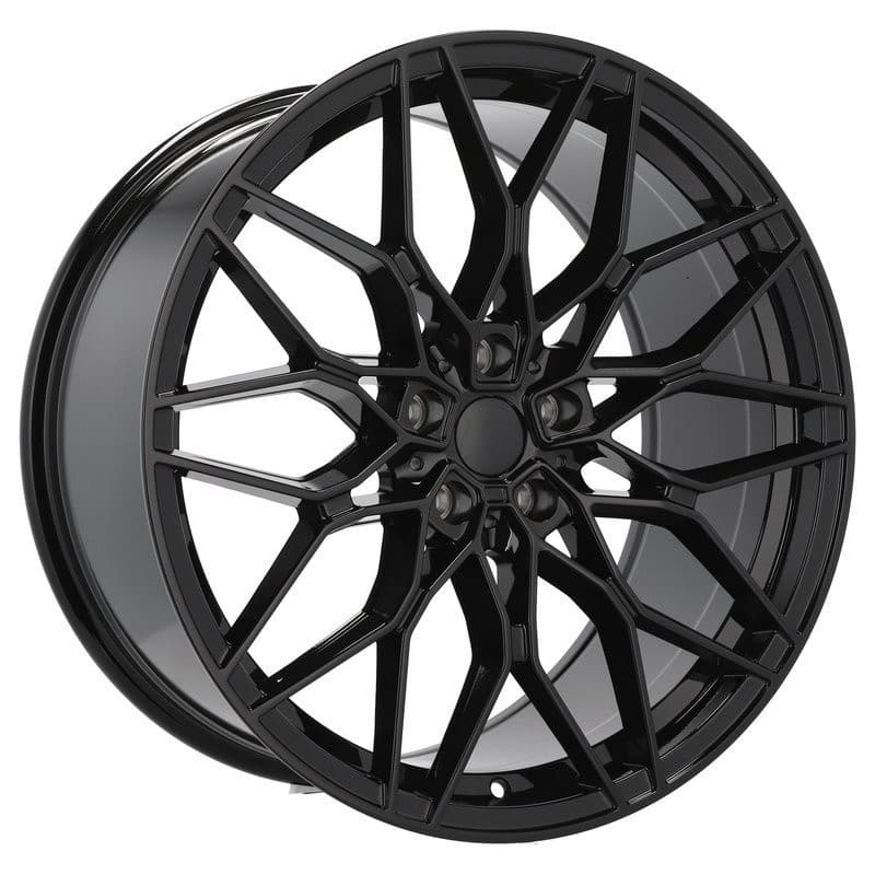 4 jantes 8.5 20 5x120 noir brillant