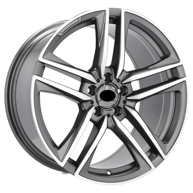 4 jantes 8.5 19 5x112 gris brillant