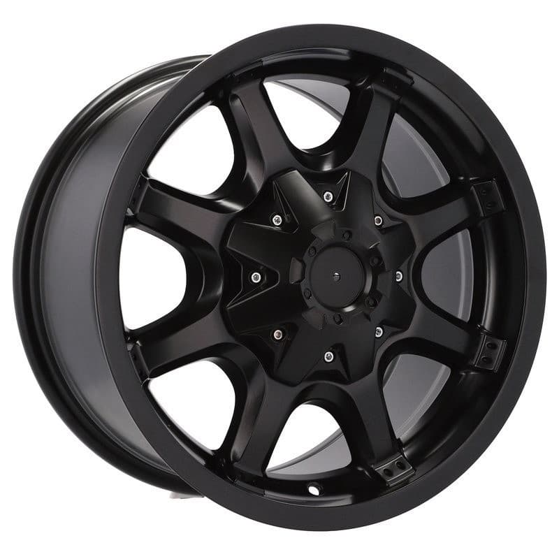 4 jantes 8.0 16 6x114.3 noir mat