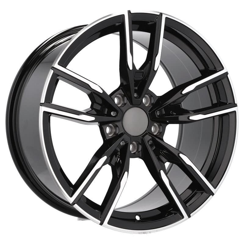 4 jantes 8.0 18 5x120 design bmw noir brillant