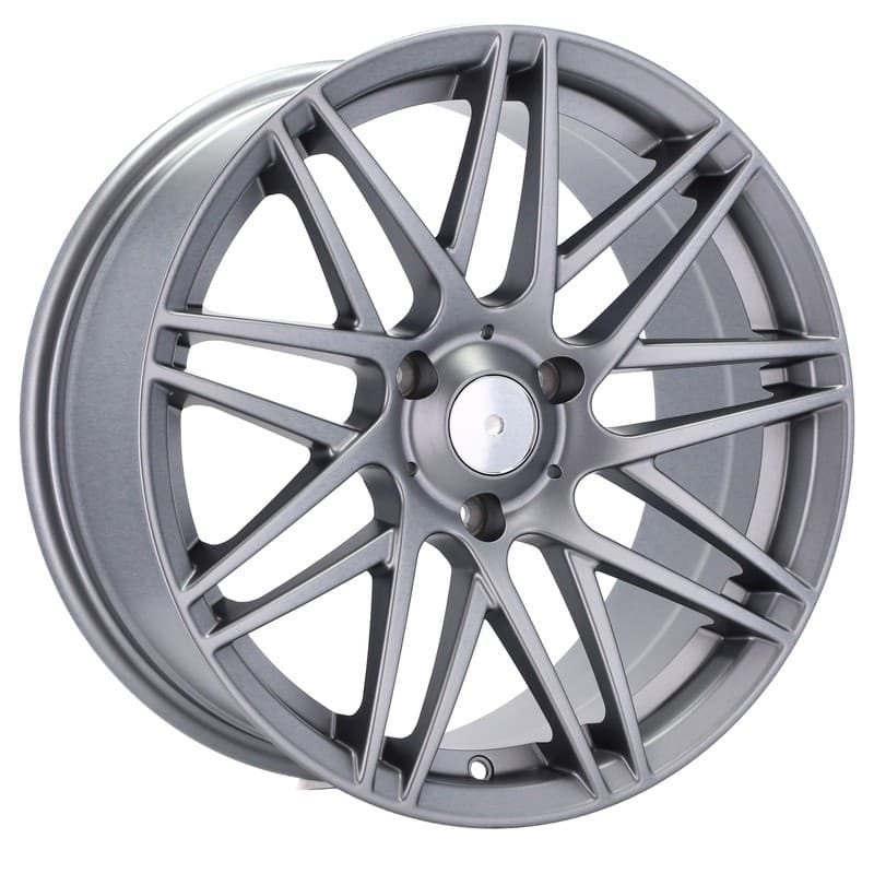 4 jantes 5.5 16 3x112 gris mat