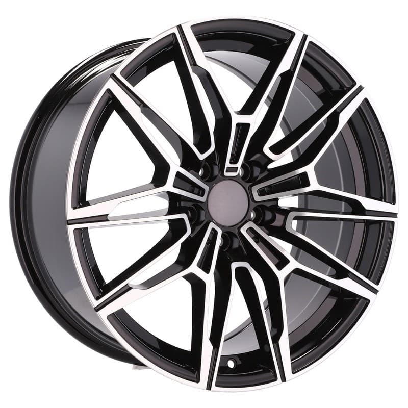 4 jantes 8.0 19 5x112 noir brillant