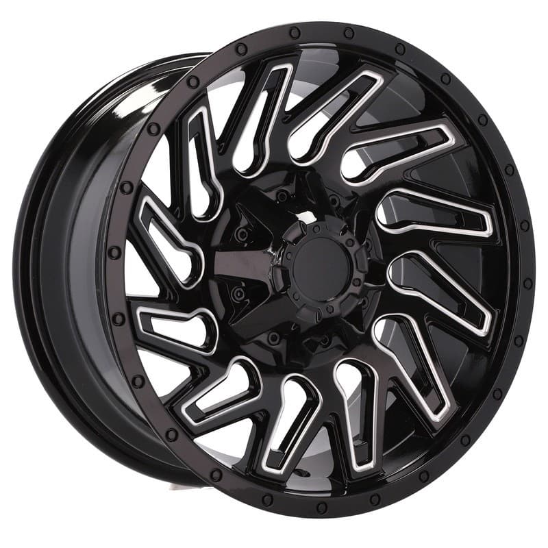 4 jantes 9.0 17 6x139.7 noir brillant