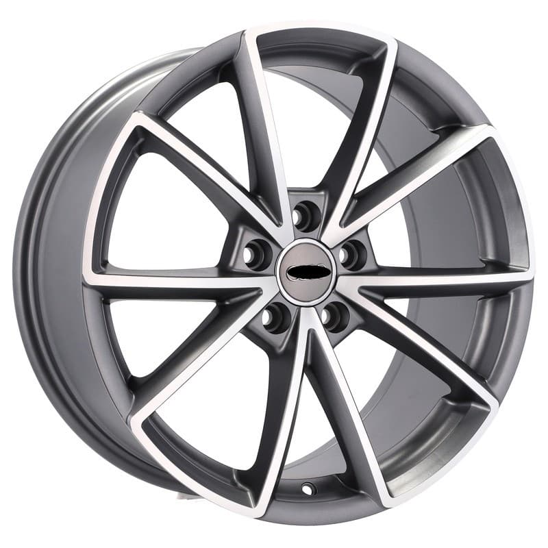 4 jantes 8.5 19 5x112 design audi gris brillant