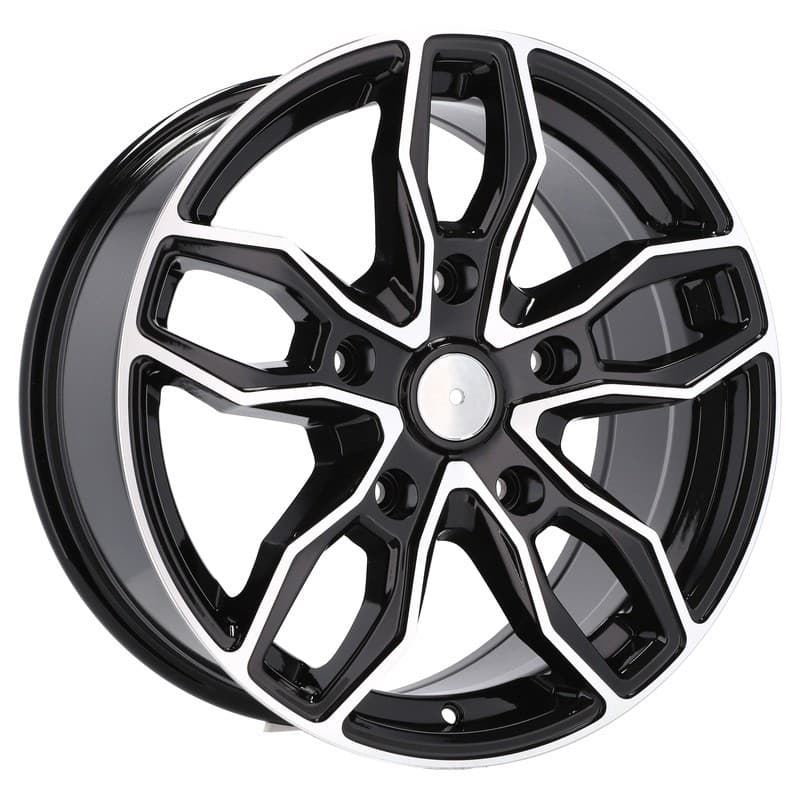 4 jantes 8.0 18 5x160 design ford noir brillant