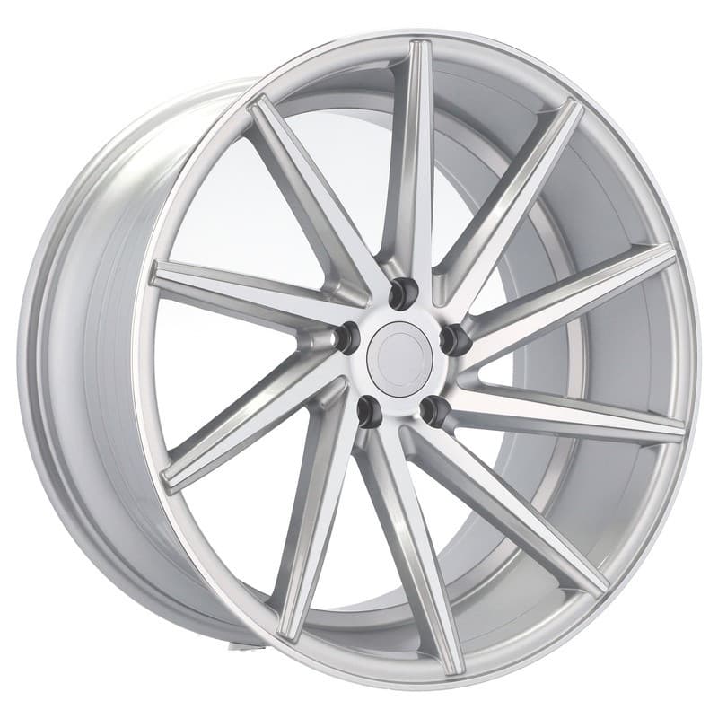4 jantes 8.5 19 5x112 argent brillant