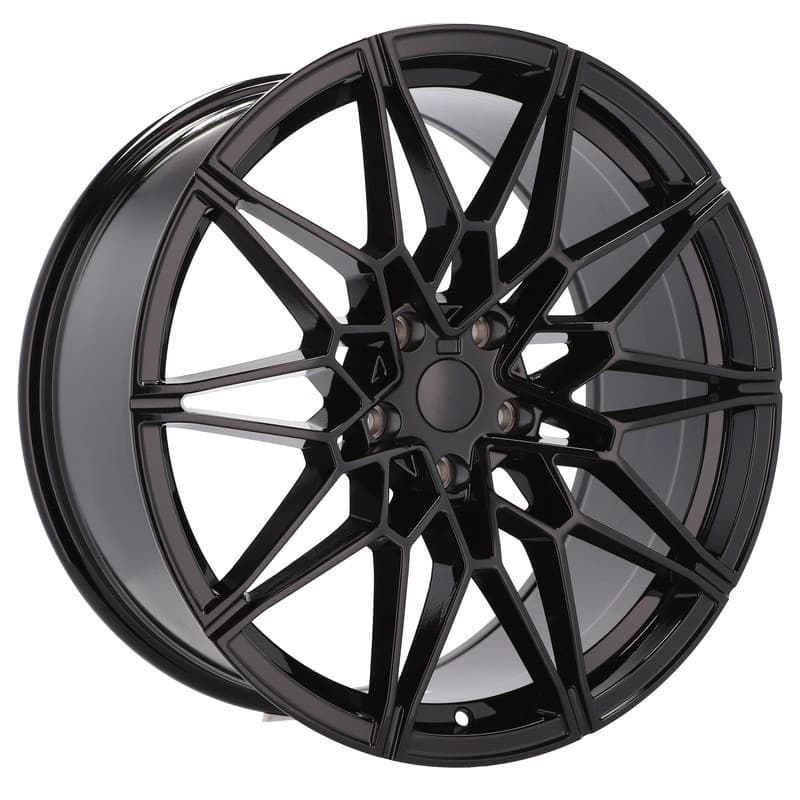 4 jantes 8.5 20 5x120 noir brillant