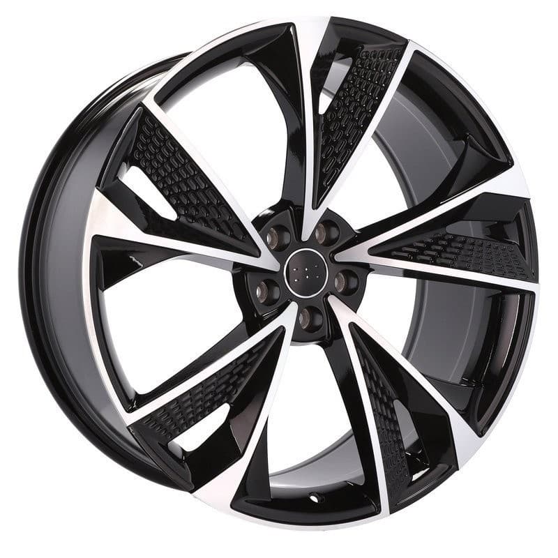 4 jantes 8.5 19 5x112 design audi noir brillant