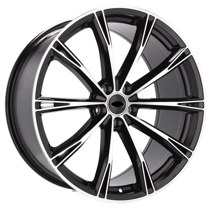 4 jantes 8.5 19 5x112 design audi noir brillant