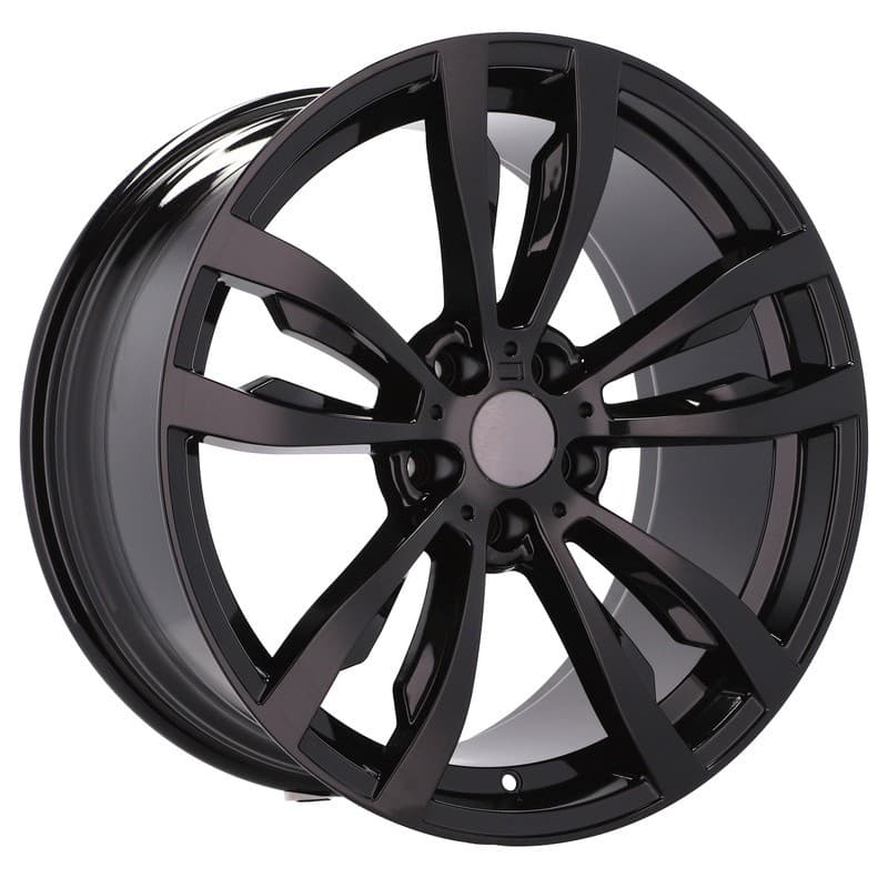 4 jantes 10.0 20 5x120 noir brillant