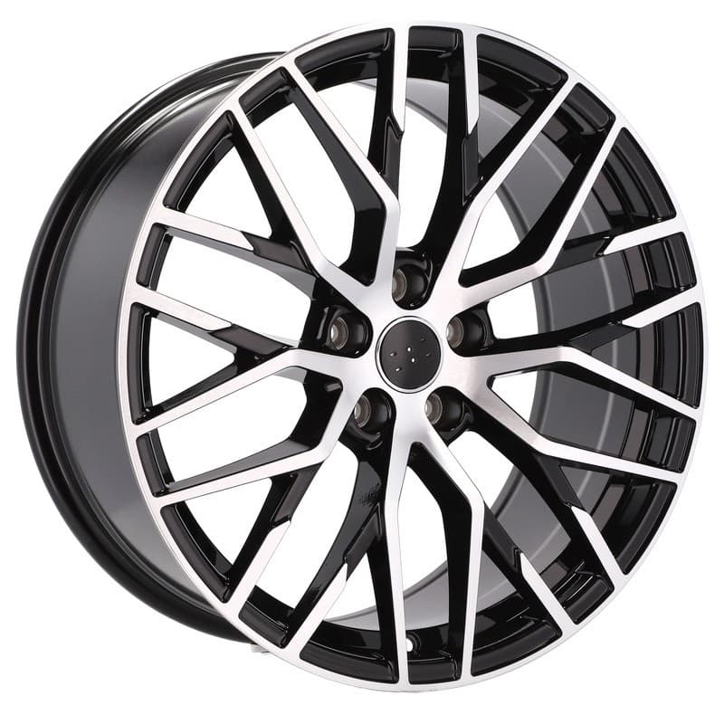 4 jantes 8.5 19 5x112 design audi noir brillant