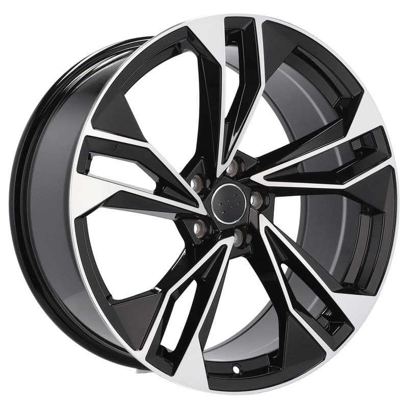 4 jantes 8.0 18 5x112 design audi noir brillant