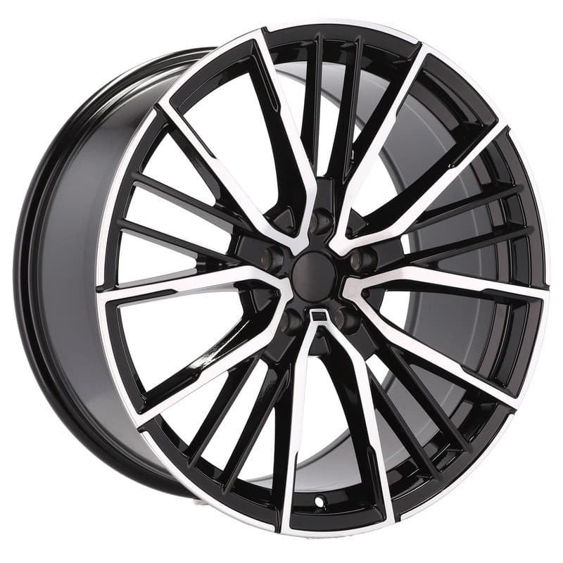 4 jantes 8.5 20 5x120 noir brillant