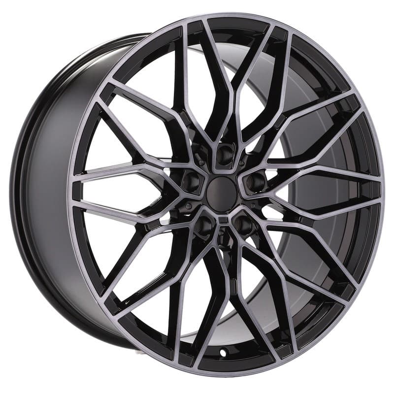 4 jantes 8.5 20 5x120 noir brillant