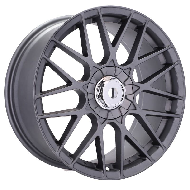 4 jantes 8.5 18 5x120 gris mat