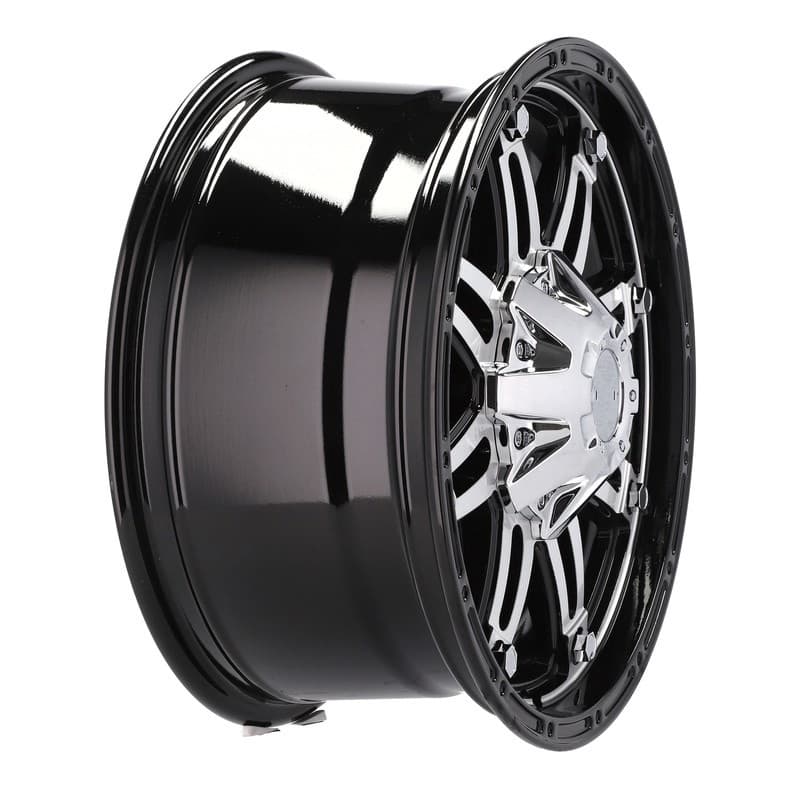 4 jantes 8.0 17 6x139.7 noir brillant