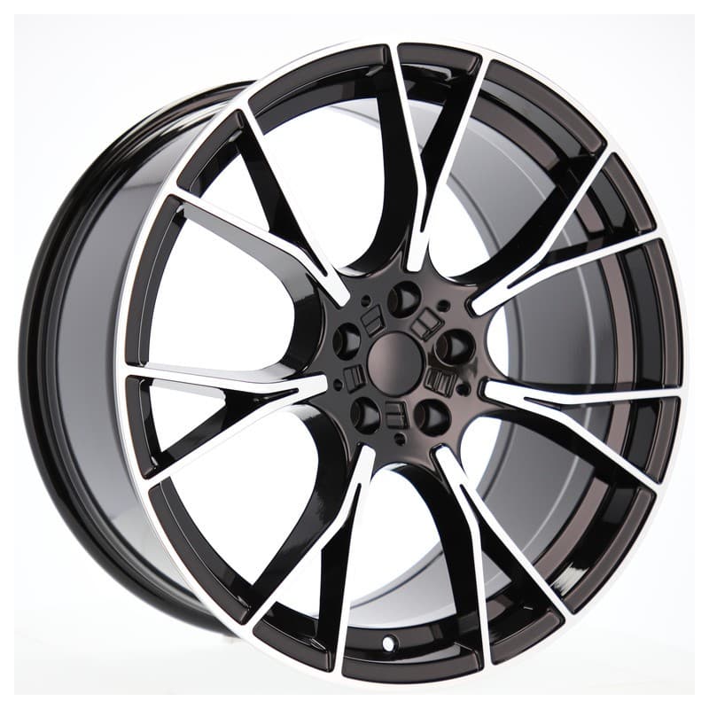 4 jantes 8.5 20 5x120 design bmw noir brillant
