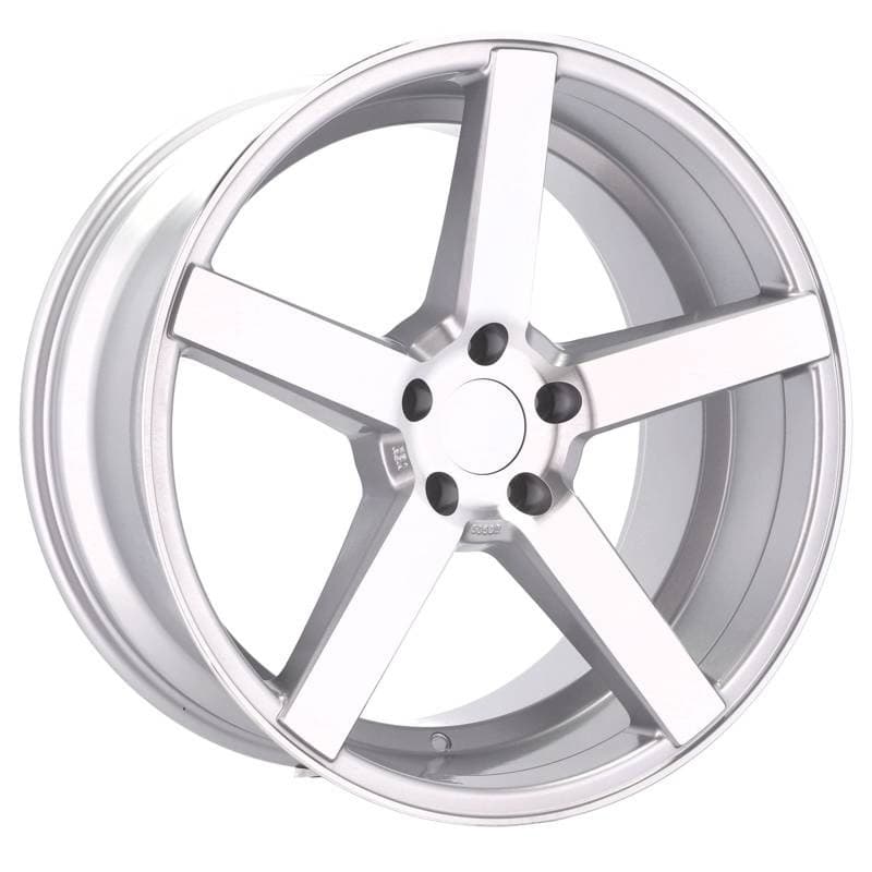4 jantes 8.5 19 5x112 argent brillant