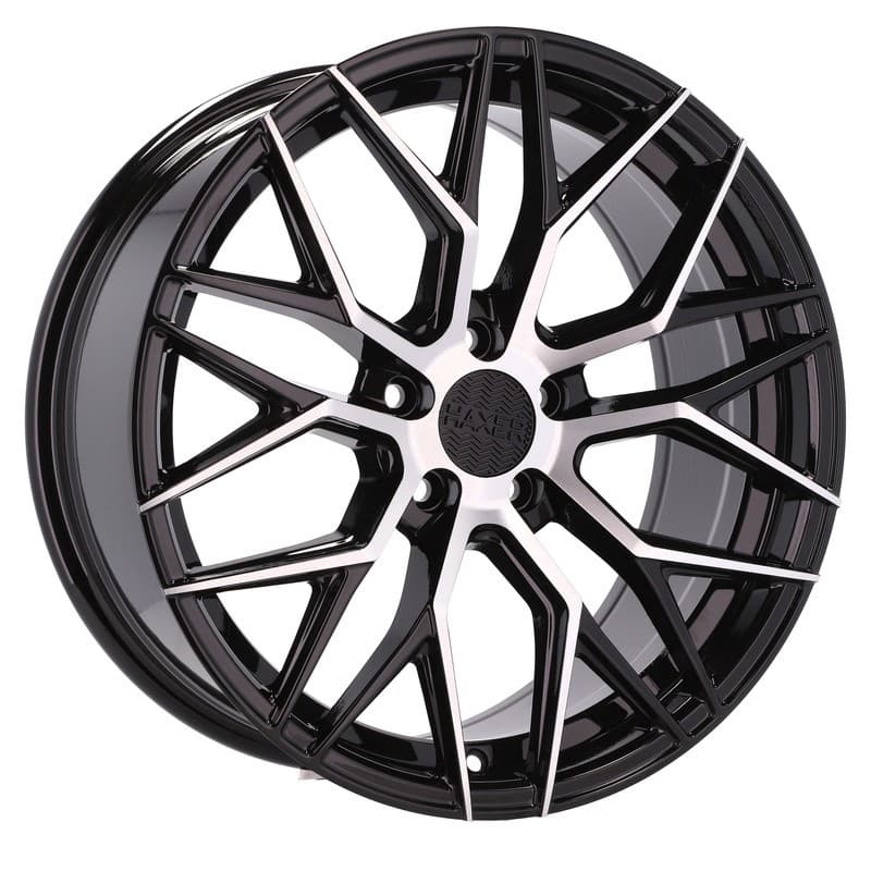 4 jantes 8.0 18 5x108 noir brillant