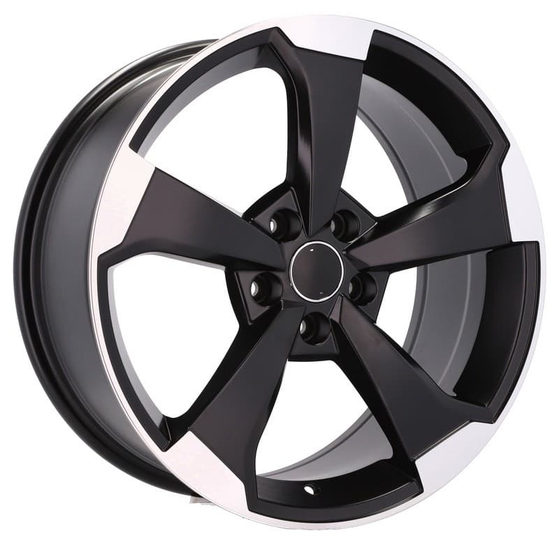 4 jantes 8.0 18 5x112 design audi noir brillant