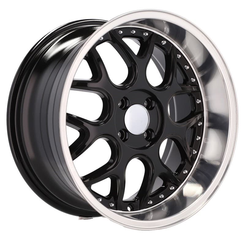 4 jantes 7.0 16 4x100 design smart noir brillant