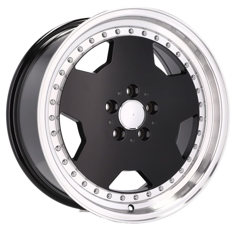 4 jantes 8.0 18 5x112 noir brillant