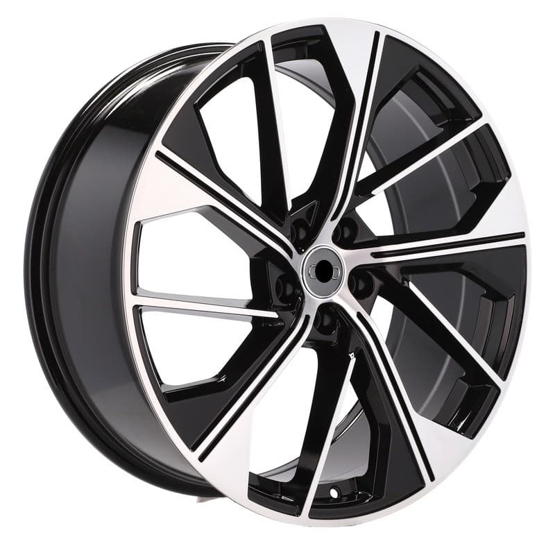 4 jantes 8.5 21 5x112 design audi noir brillant