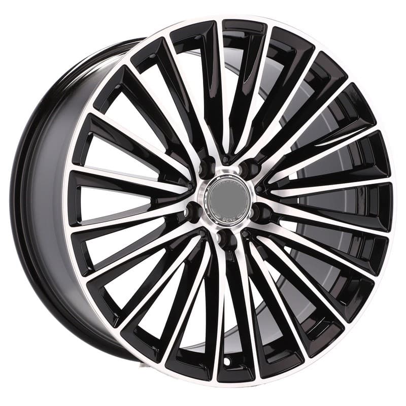 4 jantes 7.5 19 5x112 noir brillant