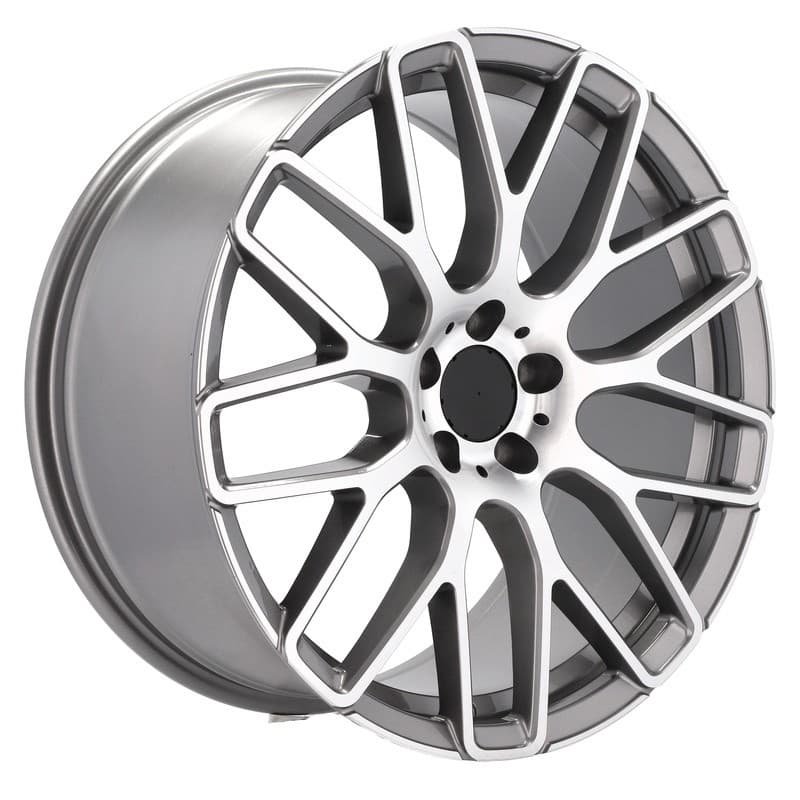 4 jantes 8.5 20 5x112 gris brillant