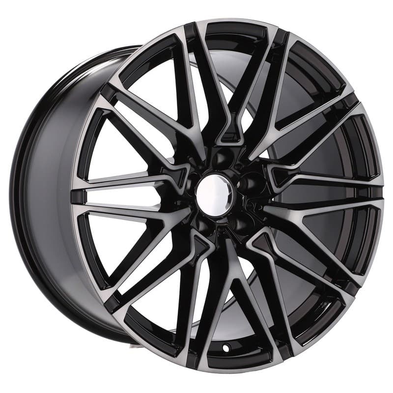 4 jantes 10.0 21 5x120 noir brillant