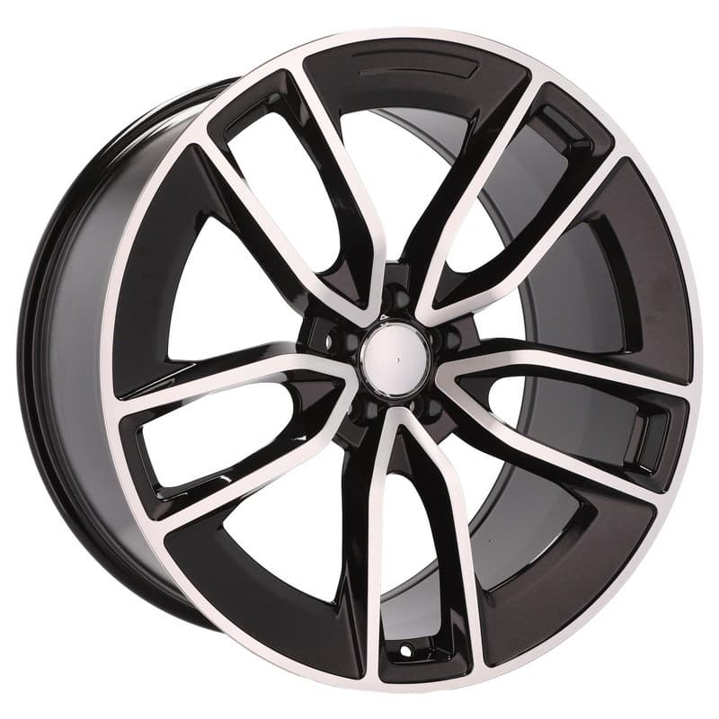 4 jantes 10.0 22 5x112 noir brillant