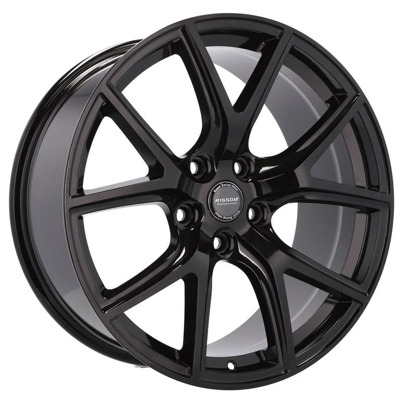 4 jantes 9.0 20 5x127 design jeep noir brillant