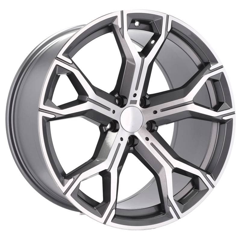 4 jantes 9.5 22 5x112 design bmw gris mat