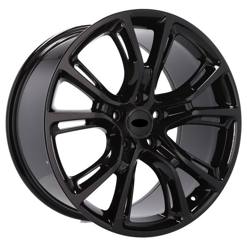 4 jantes 9.0 20 5x127 design jeep noir brillant