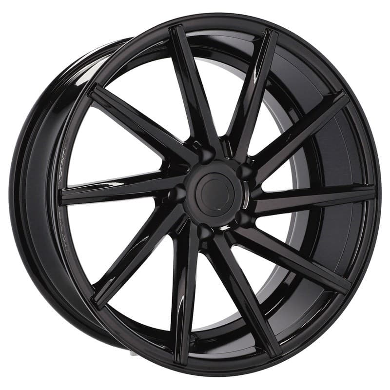 4 jantes 8.0 18 5x112 noir brillant