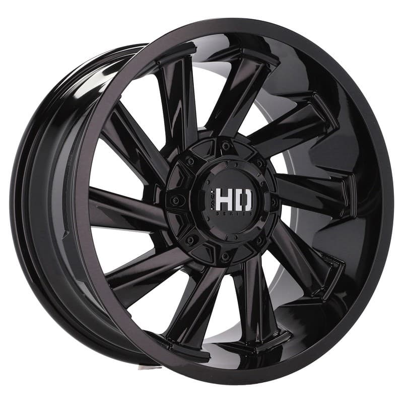 4 jantes 9.0 18 6x139.7 noir brillant