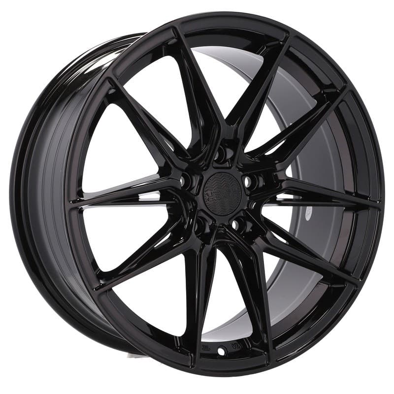 4 jantes 8.0 17 5x120 noir brillant