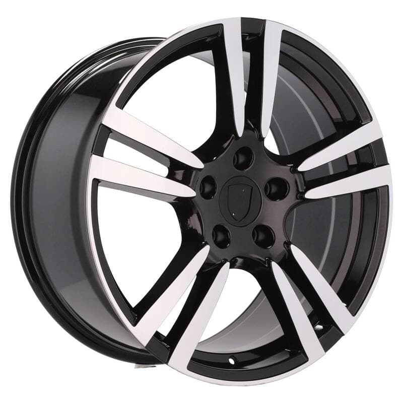 4 jantes 9.5 20 5x130 noir brillant