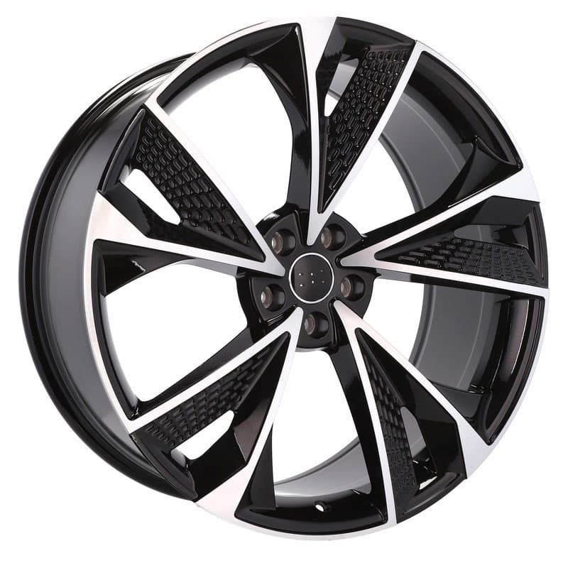 4 jantes 8.0 18 5x100 design audi noir brillant