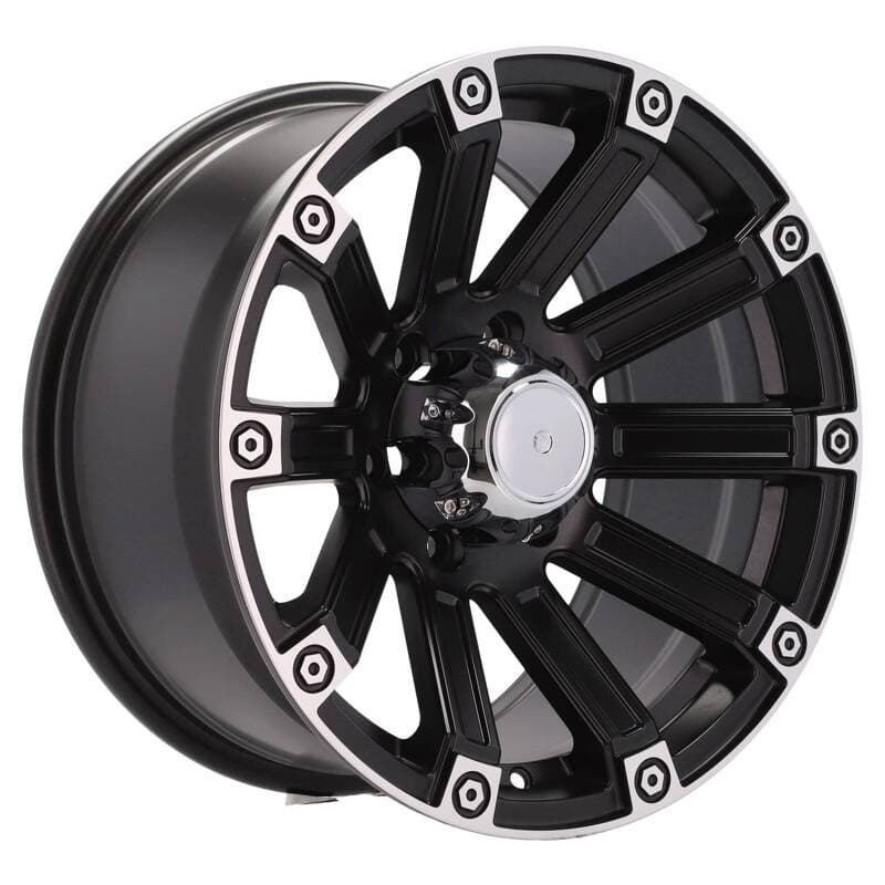 4 jantes 8.5 17 6x139.7 noir mat