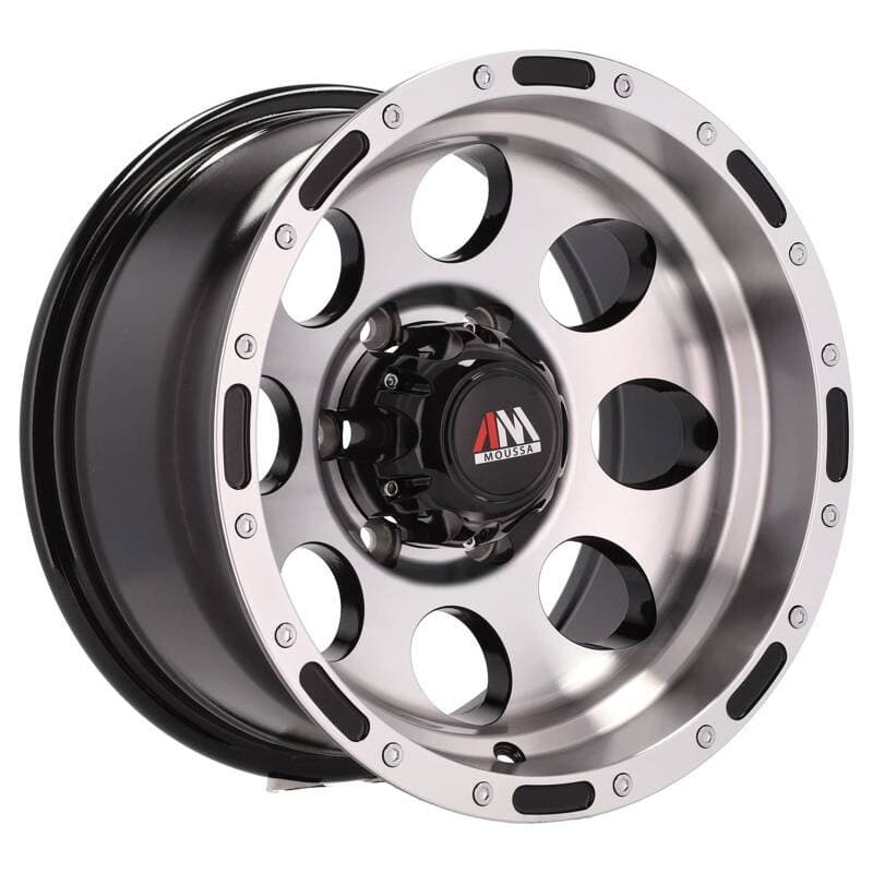4 jantes 8.0 15 6x139.7 noir brillant