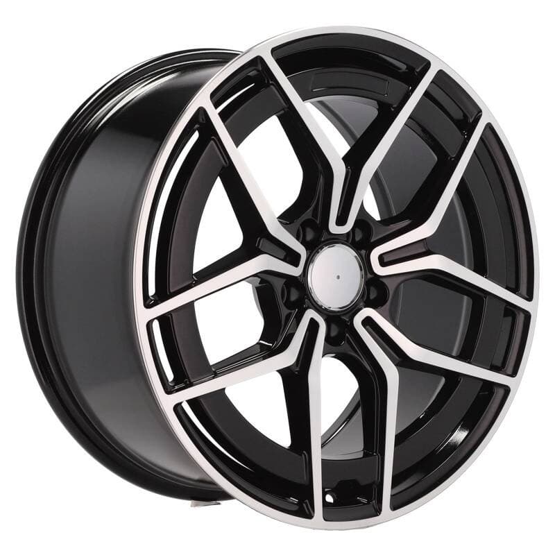 4 jantes 8.0 19 5x112 fluotournage noir brillant