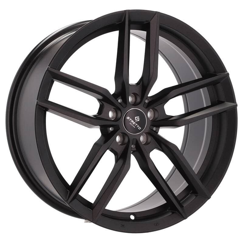 4 jantes 8.0 18 5x100 noir mat