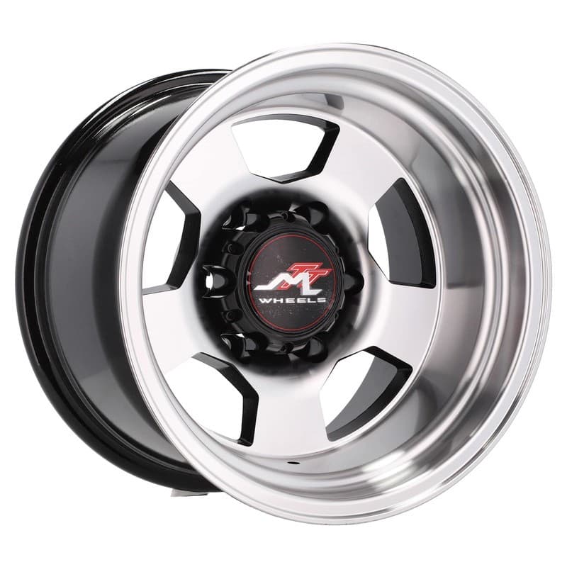 4 jantes 10.0 15 6x139.7 noir brillant