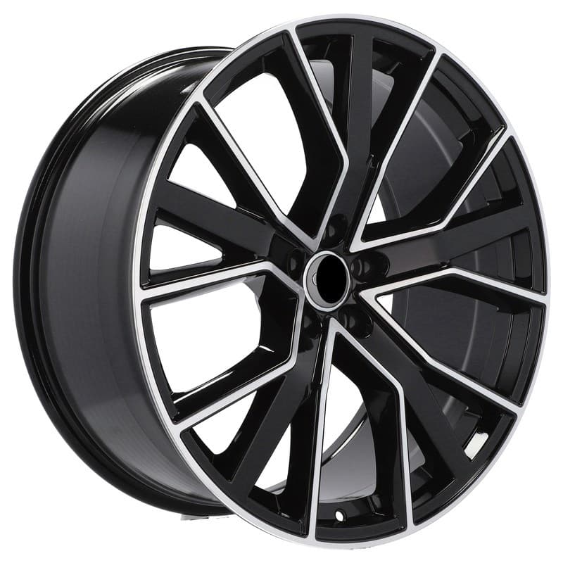 4 jantes 9.0 20 5x112 design audi noir brillant