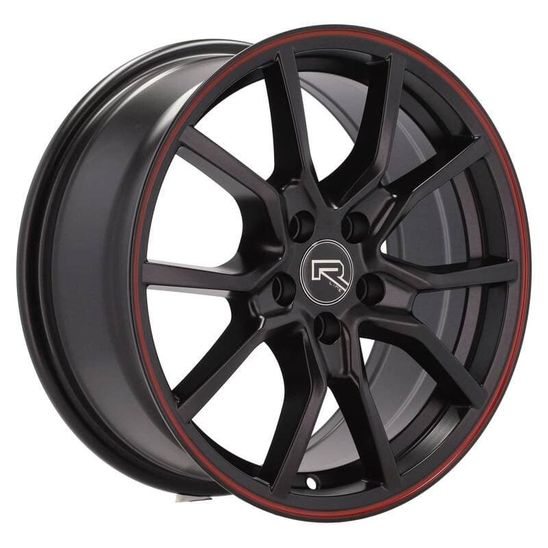 4 jantes 7.0 16 5x100 noir mat