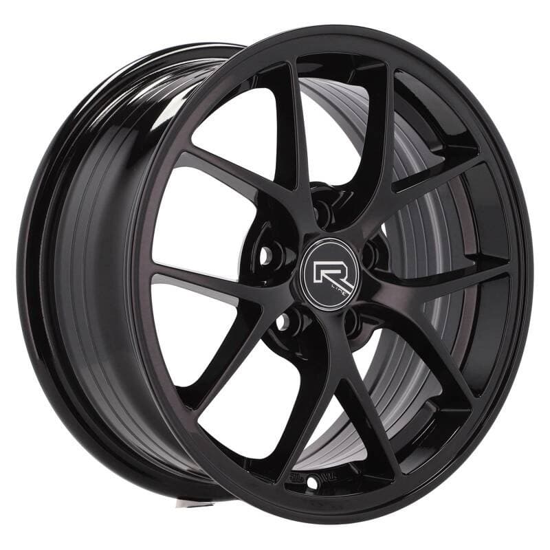 4 jantes 6.5 15 5x100 noir brillant