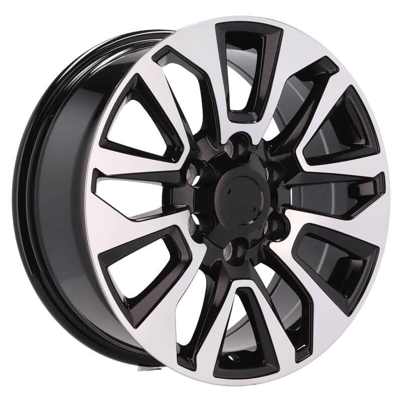 4 jantes 7.5 18 6x139.7 noir brillant