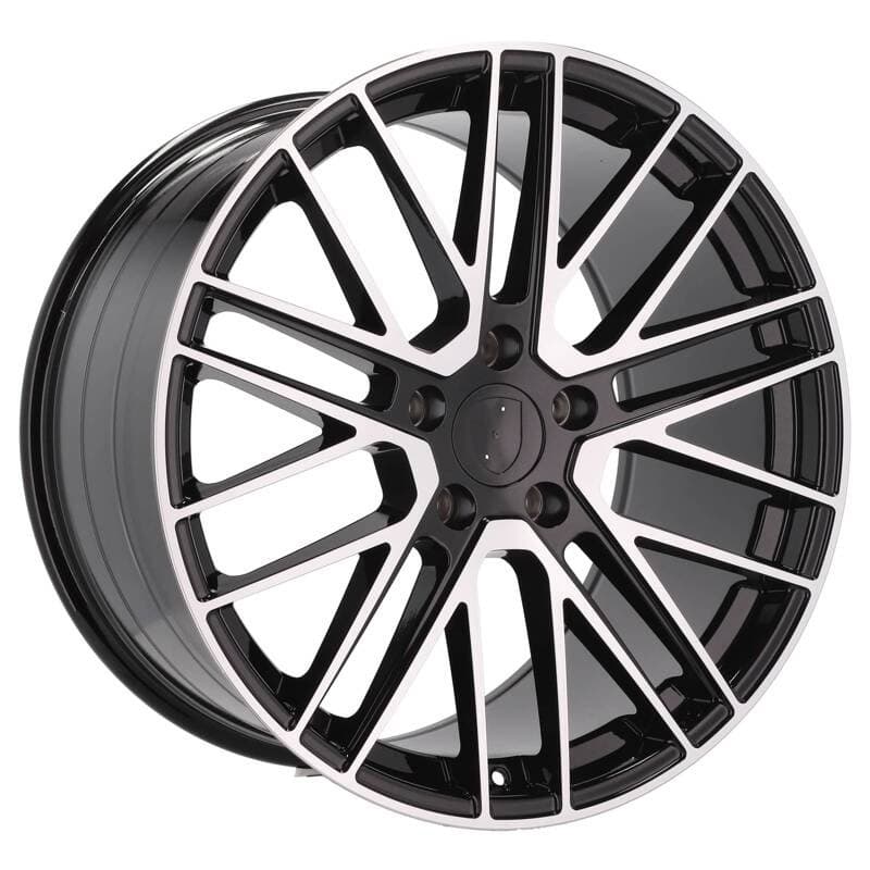 4 jantes 9.5 21 5x130 noir brillant